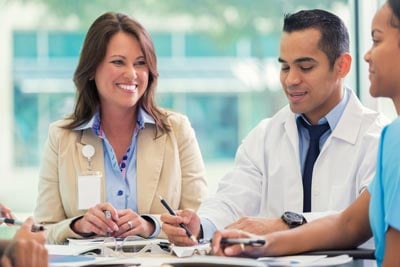 Hospital staff meeting